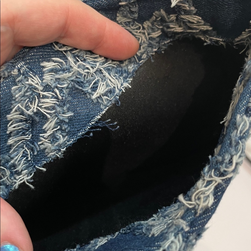 •CAPE ROBBIN• “Bobome” Blue Studded Denim Stiletto Pointed Boots // NIB - Picture 11 of 13